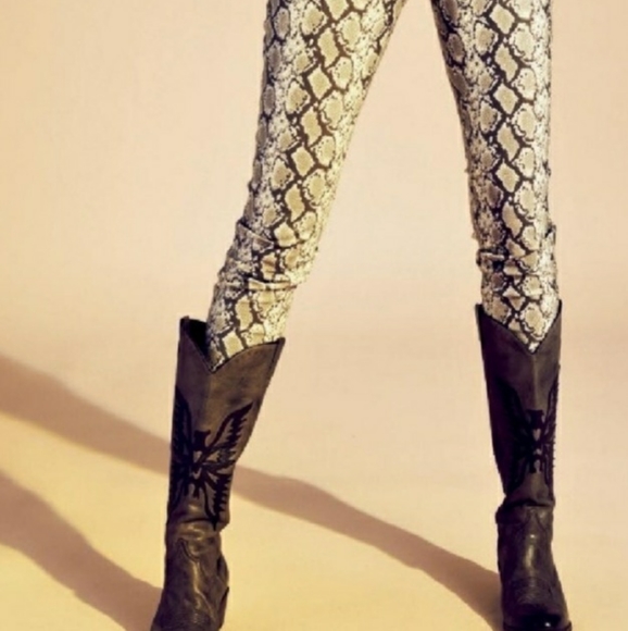 Zara snake print/'aminalier skinny jeans - Picture 3 of 9